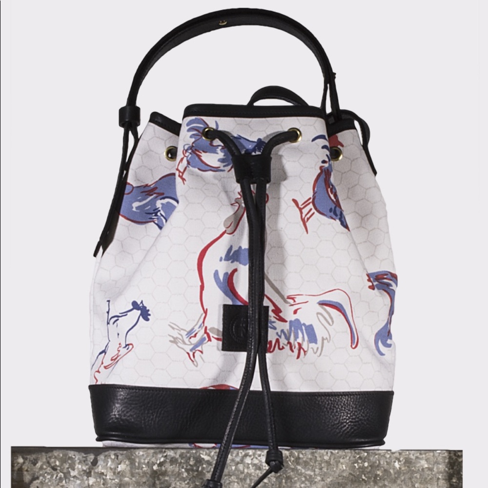 Emmett Malouf Bucket Bag w/ Rooster